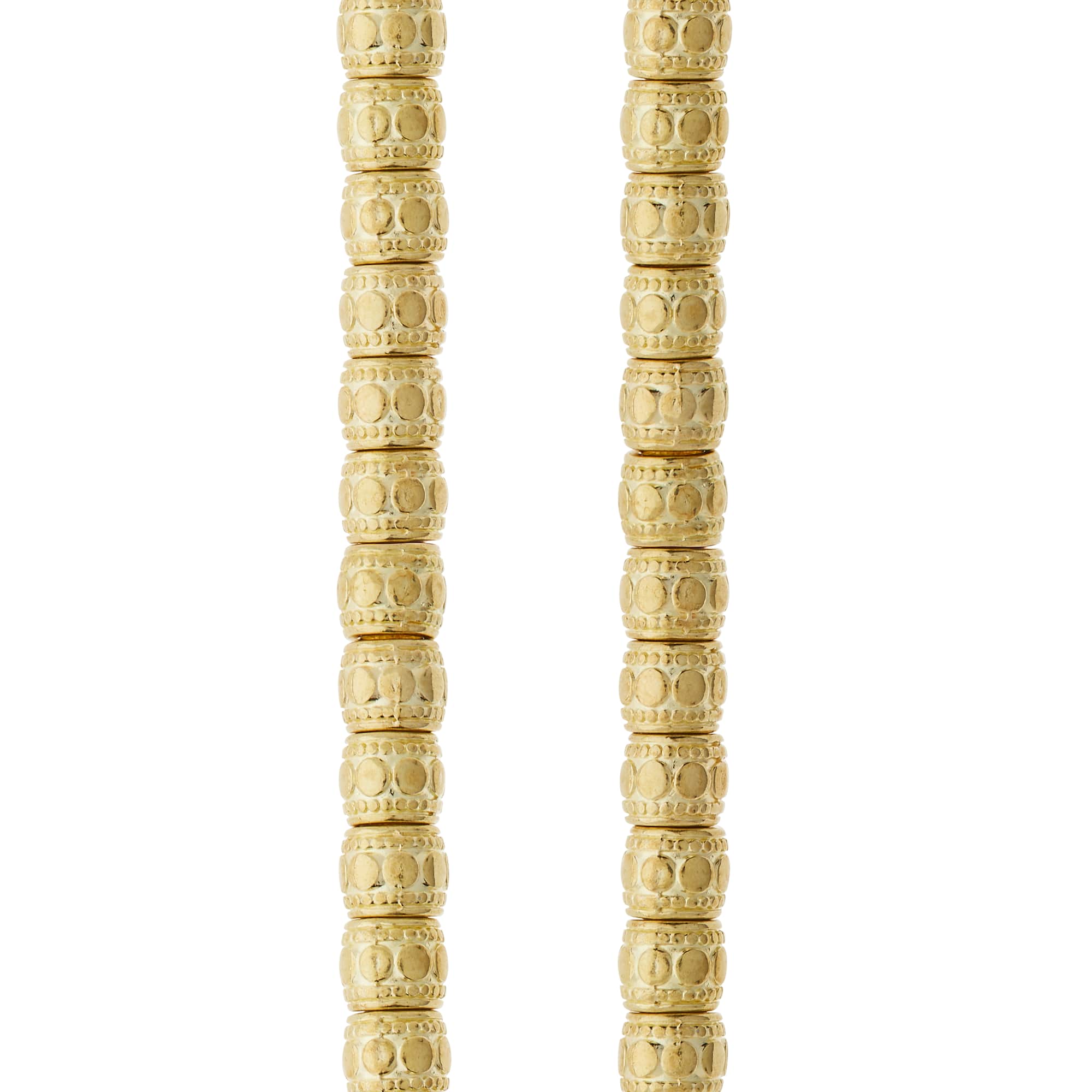 Gold Small Drum Beads, 7mm by Bead Landing™
